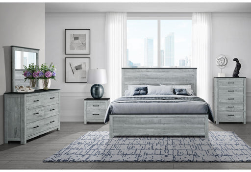 OZARK GREY WASH KING BED GROUP - All Brands Furniture (NJ)