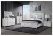 ROMO WHITE QUEEN BED GROUP WITH LED - All Brands Furniture (NJ)