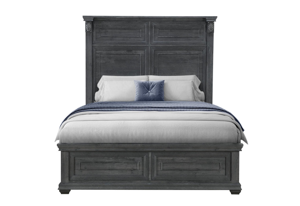TATUM GREY QUEEN BED WITHOUT STORAGE - All Brands Furniture (NJ)