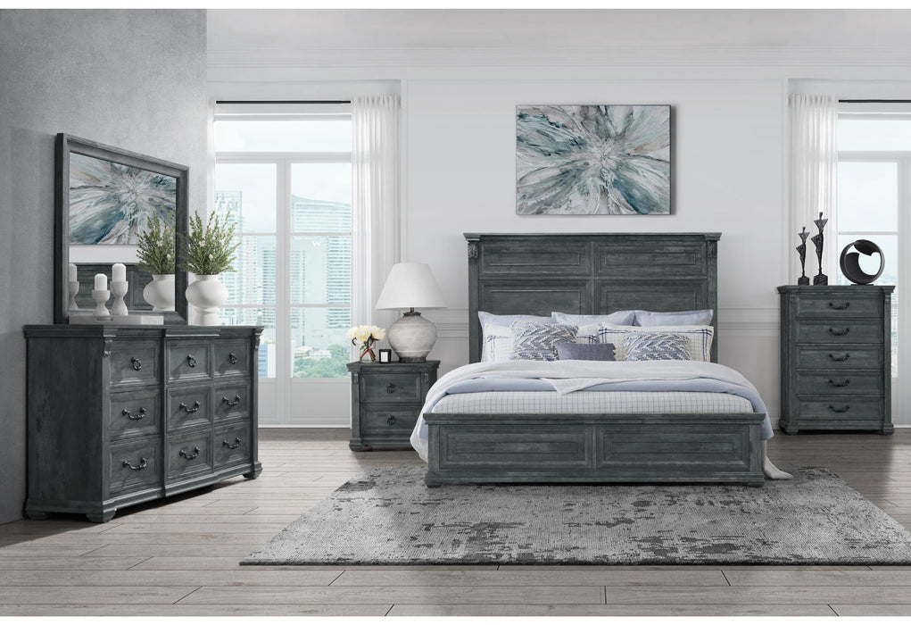 TATUM GREY QUEEN BED GROUP WITHOUT STORAGE - All Brands Furniture (NJ)