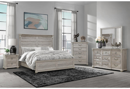 TATUM NATURAL KING BED GROUP WITHOUT STORAGE image