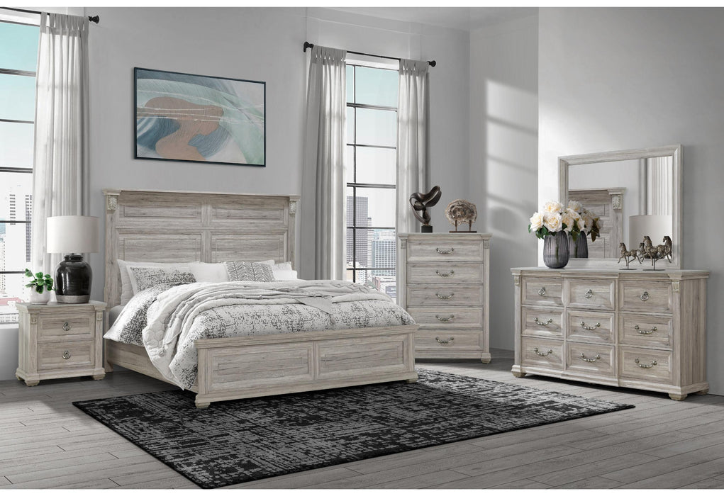 TATUM NATURAL QUEEN BED GROUP WITHOUT STORAGE - All Brands Furniture (NJ)