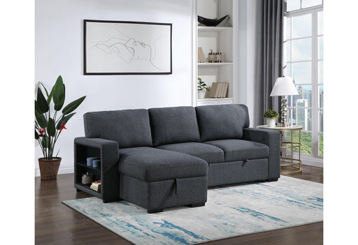 U0202 DARK GREY REVERSIBLE PULL OUT SOFA BED - All Brands Furniture (NJ)