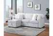 U0204 LIGHT GREY/WHITE REVERSIBLE PULL OUT SOFA BED - All Brands Furniture (NJ)