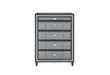 VANNA DARK GREY CHEST - All Brands Furniture (NJ)