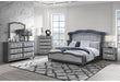 VANNA DARK GREY QUEEN BED GROUP - All Brands Furniture (NJ)