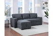 U0203 CHARCOAL PULL OUT SOFA BED - All Brands Furniture (NJ)