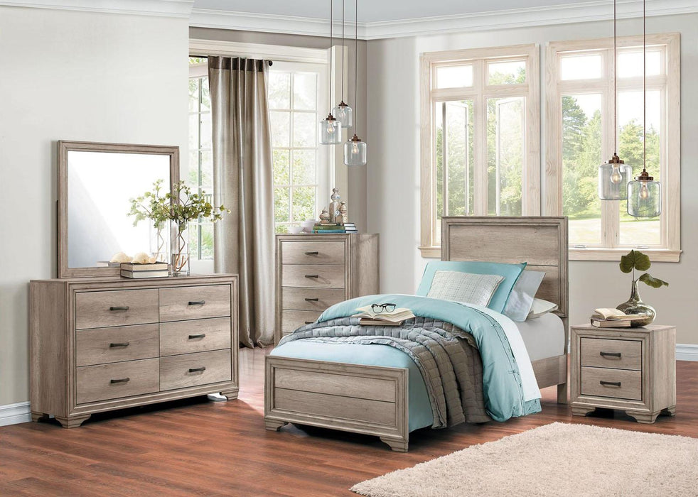Lonan Twin Panel Bed in Natural 1955T-1* - All Brands Furniture (NJ)