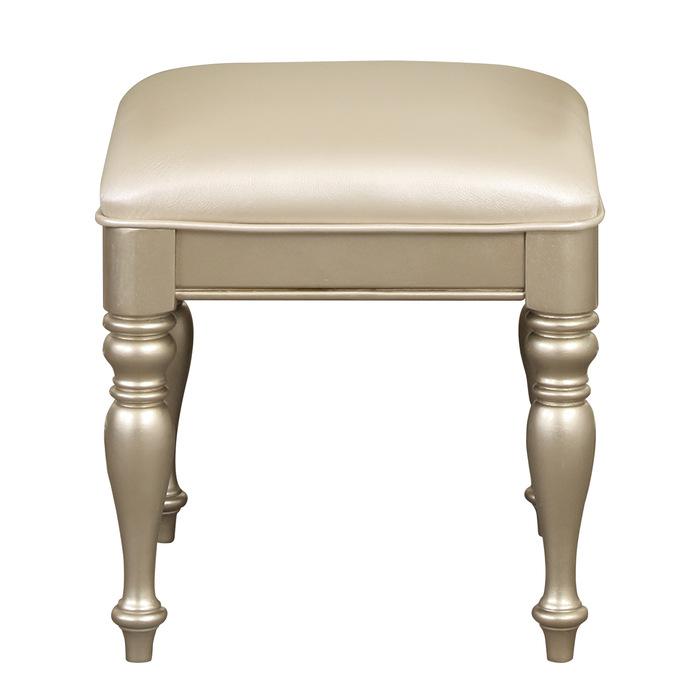 Antoinetta Vanity Stool in Champagne Wood 1919NC-14 Antoinetta Vanity Stool in Champagne Wood 1919NC-14