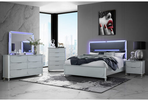 Lando Silver Bed Group - All Brands Furniture (NJ)
