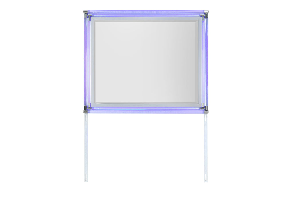 Lando Silver Mirror With Led - All Brands Furniture (NJ)