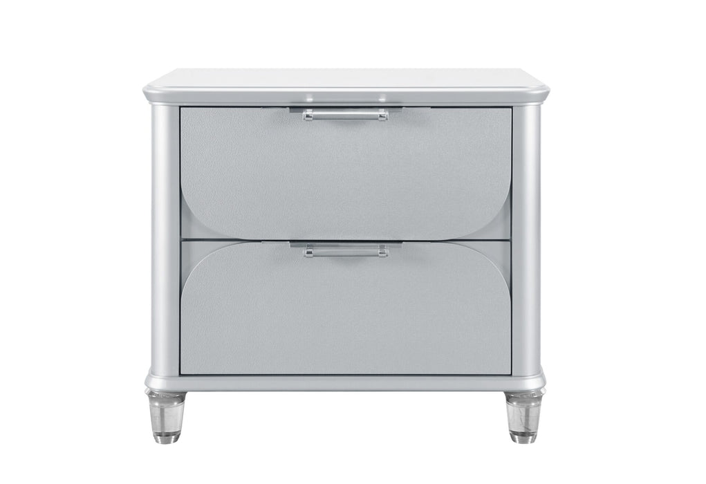 Lando Silver Nightstand - All Brands Furniture (NJ)