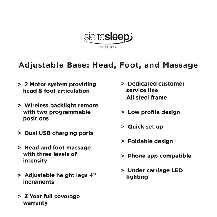 Head-Foot Model Better Adjustable Head Base - All Brands Furniture (NJ)