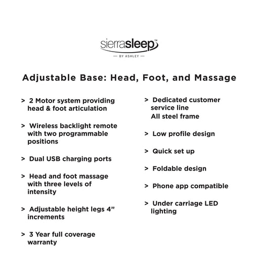 Head-Foot Model Better Adjustable Base - All Brands Furniture (NJ)