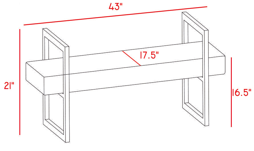 Olivia Navy Velvet Bench - All Brands Furniture (NJ)