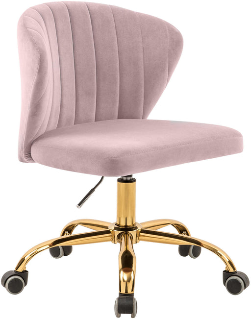 Finley Pink Velvet Office Chair - All Brands Furniture (NJ)