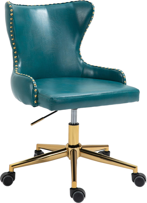 Hendrix Blue Faux Leather Office Chair - All Brands Furniture (NJ)