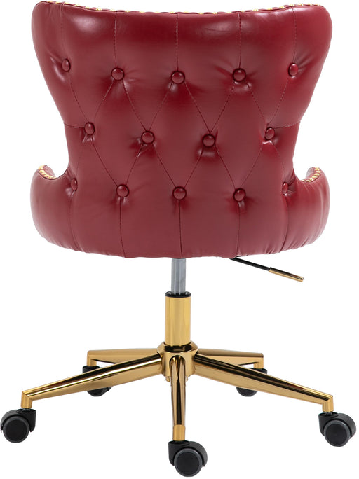 Hendrix Red Faux Leather Office Chair - All Brands Furniture (NJ)