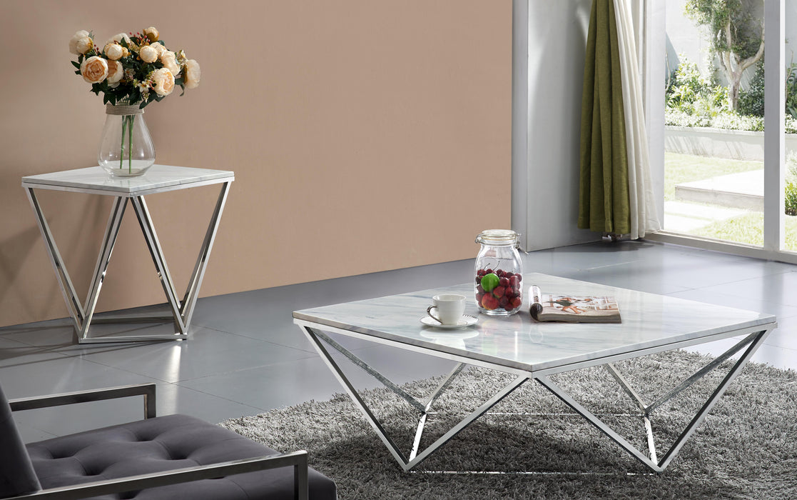 Skyler Chrome End Table - All Brands Furniture (NJ)