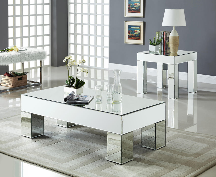 Lainy Mirrored End Table