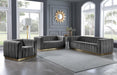 Marlon Grey Velvet Loveseat - All Brands Furniture (NJ)