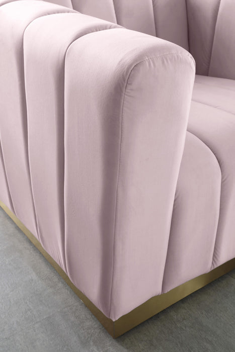 Marlon Pink Velvet Chair - All Brands Furniture (NJ)