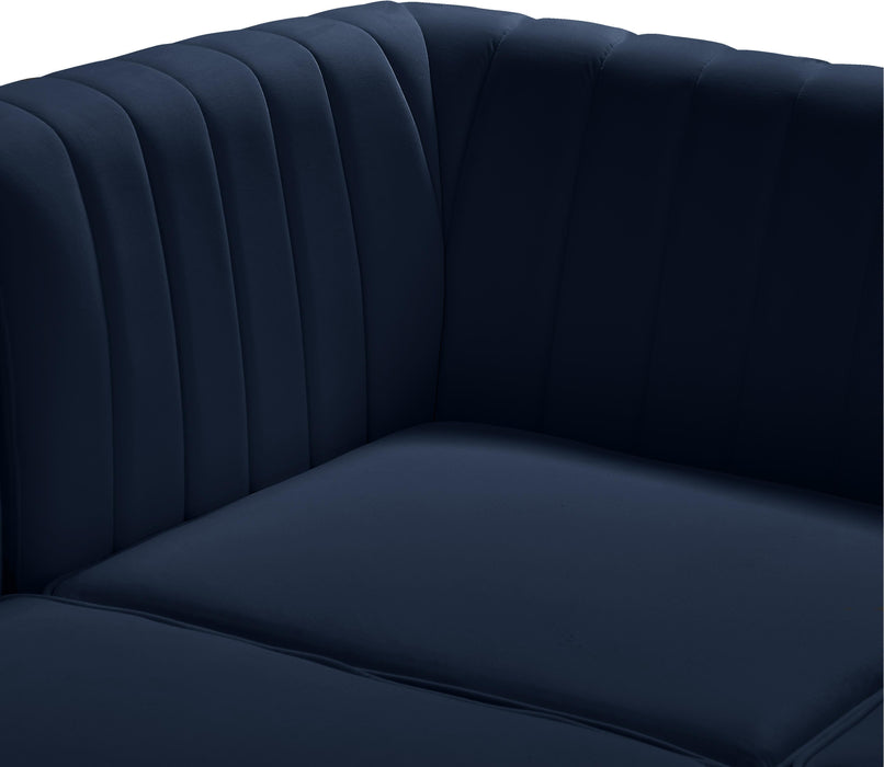 Alina Navy Velvet Modular Sectional