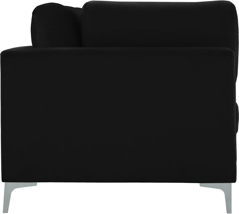 Julia Black Velvet Modular Sofa (4 Boxes) - All Brands Furniture (NJ)