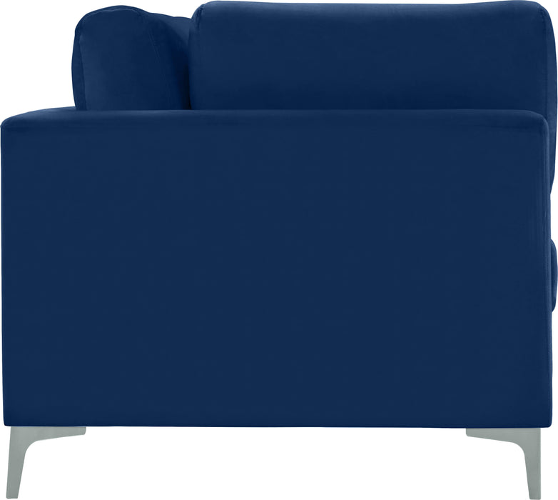 Julia Navy Velvet Modular Sofa (4 Boxes) - All Brands Furniture (NJ)