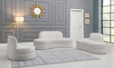 Mitzy Cream Velvet Loveseat - All Brands Furniture (NJ)