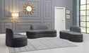 Mitzy Grey Velvet Sofa - All Brands Furniture (NJ)
