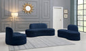 Mitzy Navy Velvet Sofa - All Brands Furniture (NJ)