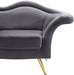 Lips Grey Velvet Loveseat - All Brands Furniture (NJ)