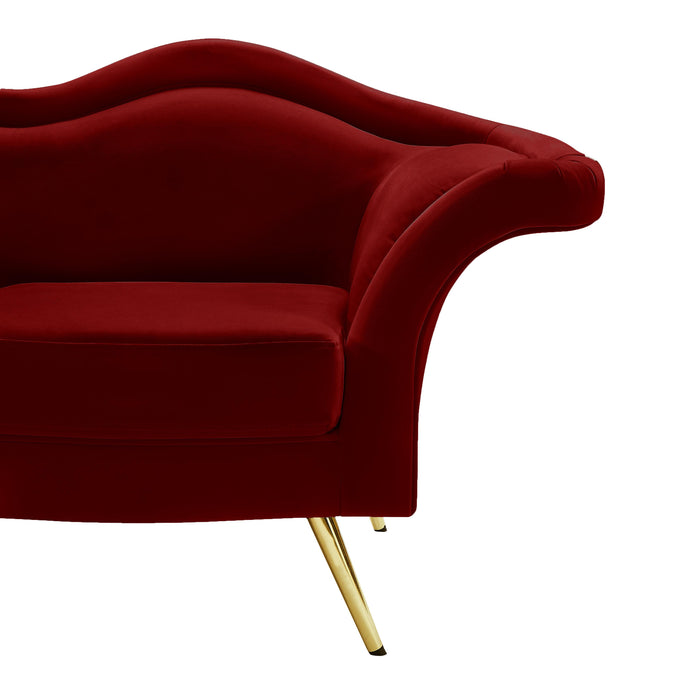 Lips Red Velvet Sofa - All Brands Furniture (NJ)