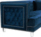 Lucas Navy Velvet Loveseat - All Brands Furniture (NJ)
