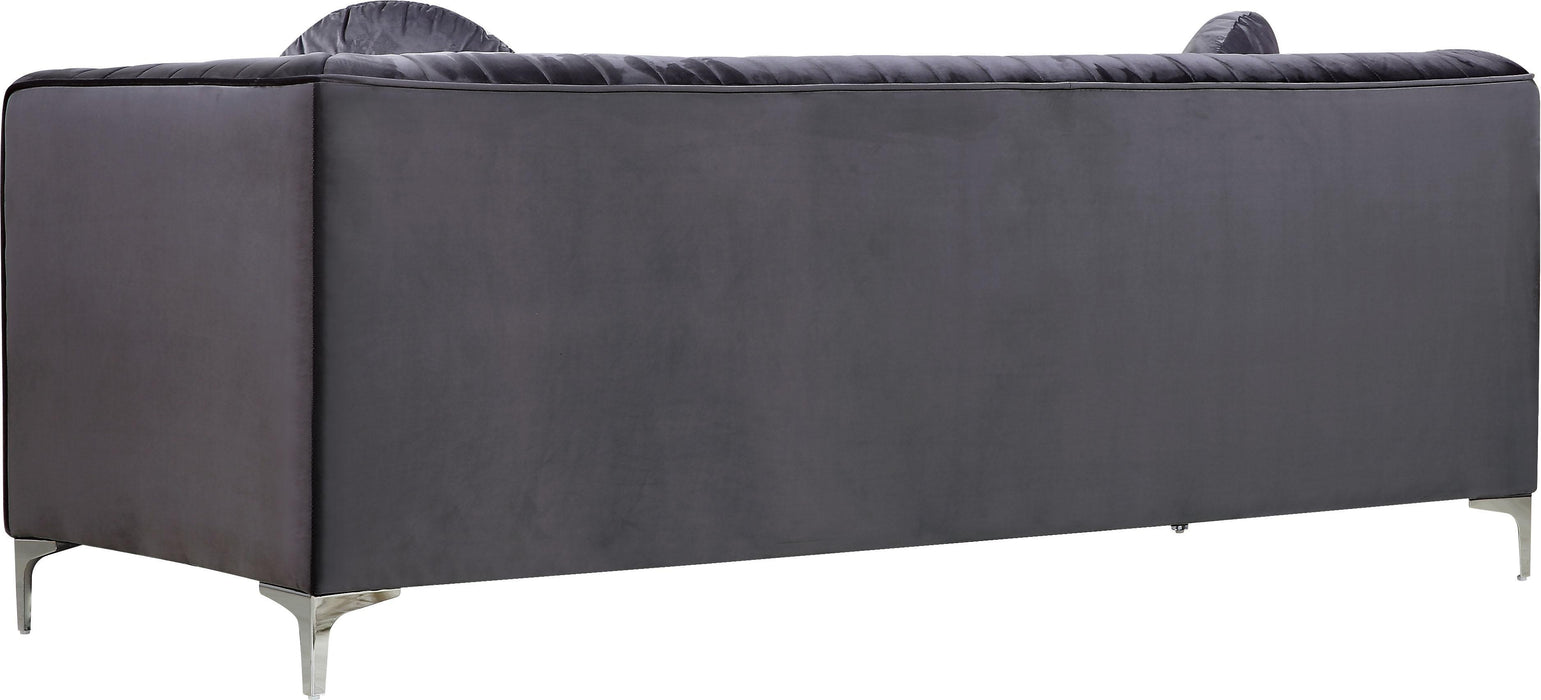 Isabelle Grey Velvet Sofa - All Brands Furniture (NJ)