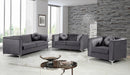 Isabelle Grey Velvet Sofa - All Brands Furniture (NJ)