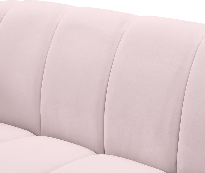 Elijah Pink Velvet Loveseat - All Brands Furniture (NJ)