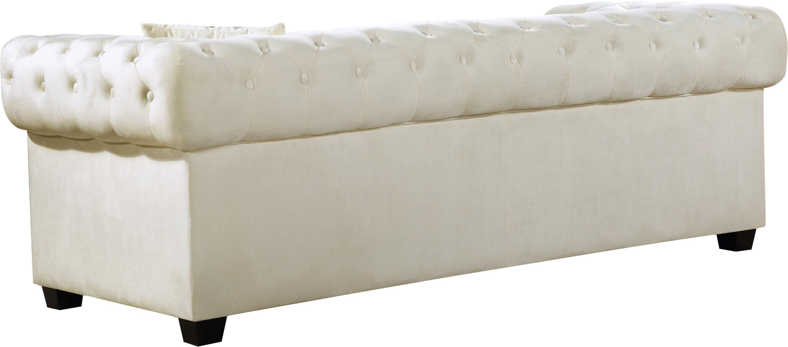 Bowery Cream Velvet Sofa - All Brands Furniture (NJ)