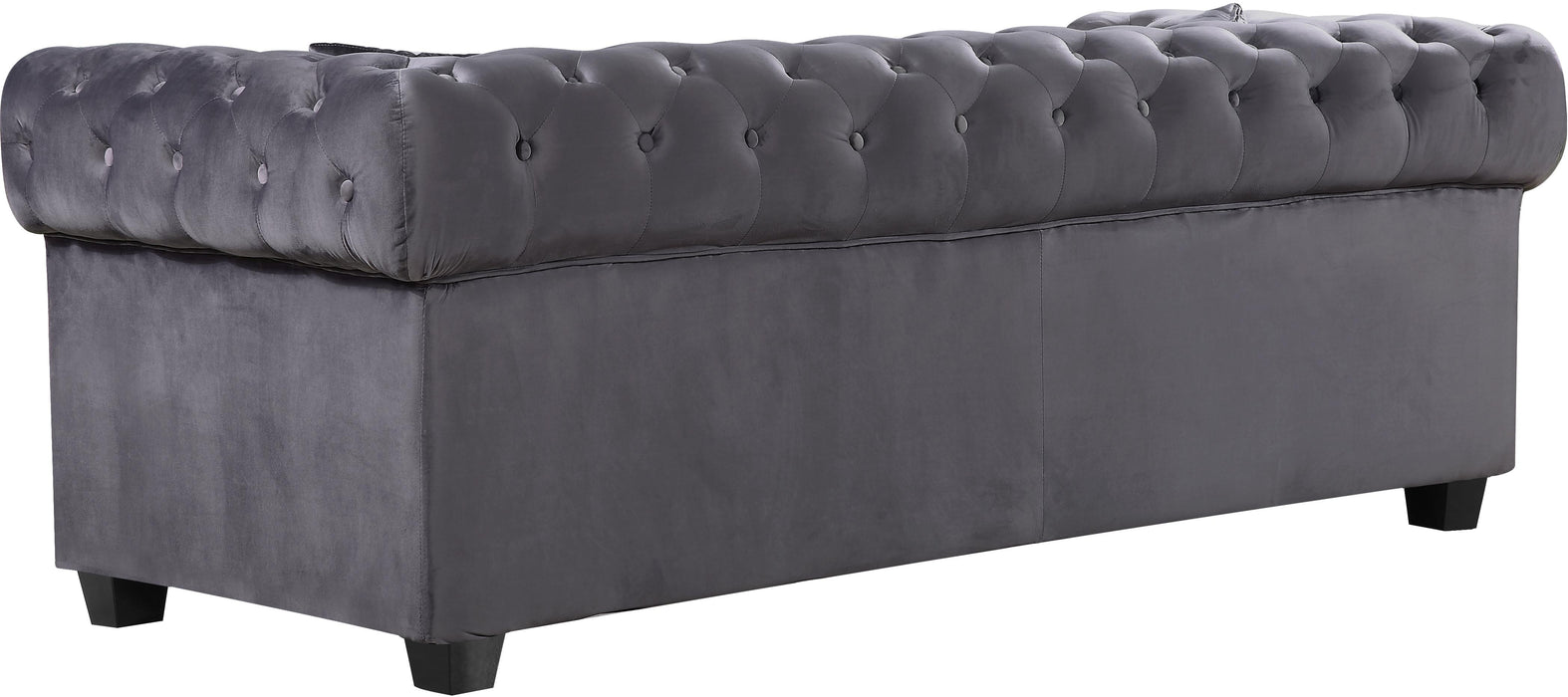 Bowery Grey Velvet Sofa - All Brands Furniture (NJ)