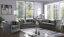 Arabella Grey Velvet Loveseat - All Brands Furniture (NJ)
