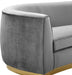 Julian Grey Velvet Sofa - All Brands Furniture (NJ)