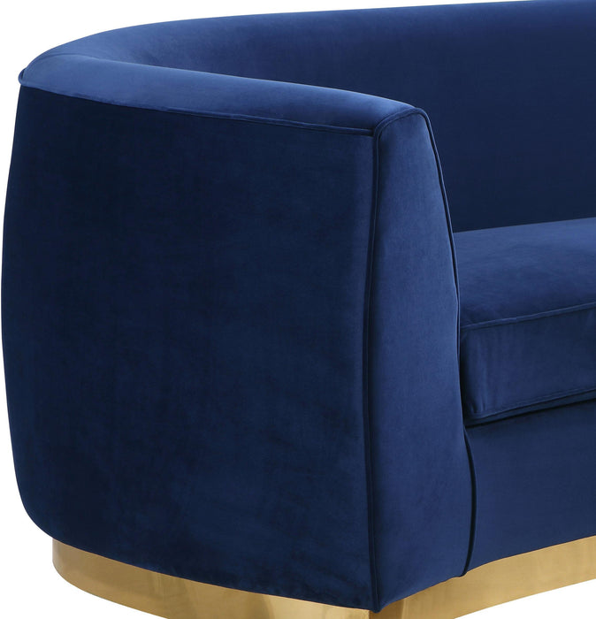 Julian Navy Velvet Sofa - All Brands Furniture (NJ)