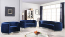 Julian Navy Velvet Loveseat - All Brands Furniture (NJ)