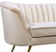 Margo Cream Velvet Loveseat - All Brands Furniture (NJ)