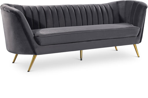 Margo Grey Velvet Sofa - All Brands Furniture (NJ)