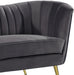 Margo Grey Velvet Loveseat - All Brands Furniture (NJ)