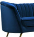 Margo Navy Velvet Loveseat - All Brands Furniture (NJ)