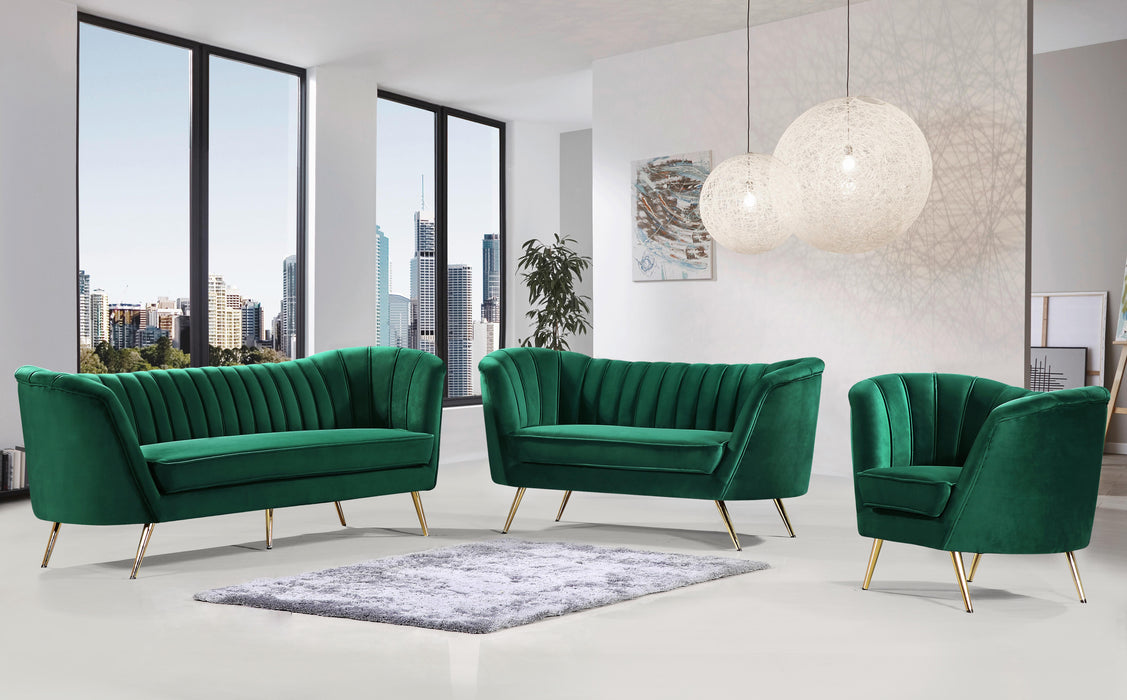 Margo Green Velvet Sofa - All Brands Furniture (NJ)