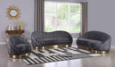 Shelly Grey Velvet Sofa - All Brands Furniture (NJ)